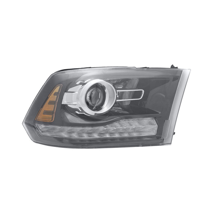 2013-2014 Ram 1500 Sport Passenger Side Headlight Assembly Halogen Projector Type Bezel Composite - CH2503245-Partify-Painted-Replacement-Body-Parts