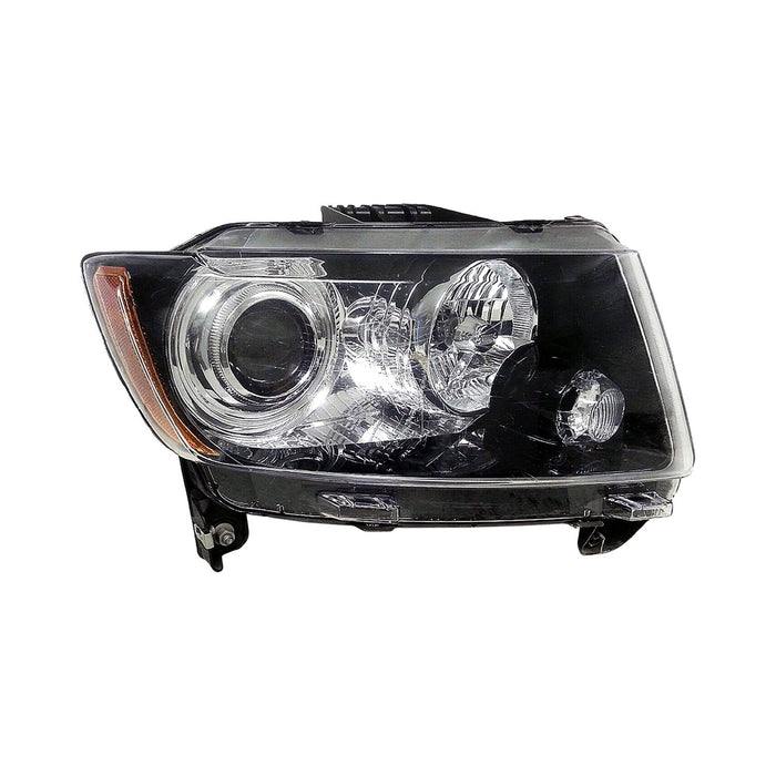 2011-2017 Jeep Compass Limited Passenger Side Headlight Assembly Halogen Projector Type Bezel Composite - CH2503253-Partify-Painted-Replacement-Body-Parts