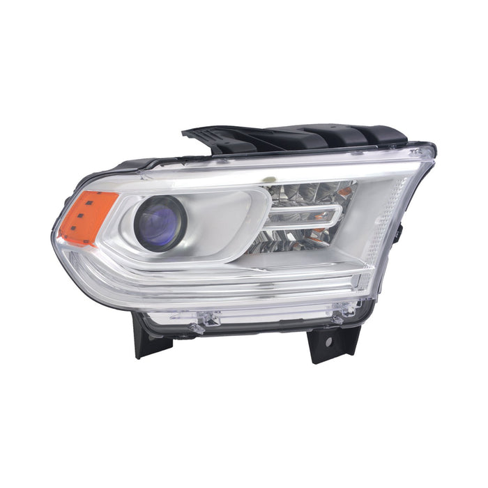 2014-2015 Dodge Durango Passenger Side Headlight Assembly Halogen W/O Drl Chrome Trim Composite - CH2503256-Partify-Painted-Replacement-Body-Parts