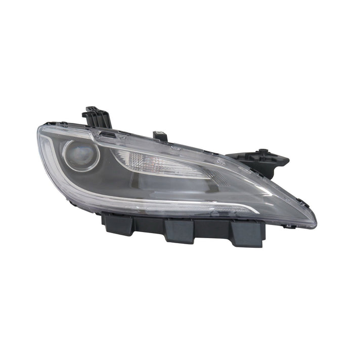 2015 Chrysler 200 Passenger Side Headlight Assembly Halogen Chrome Trim Composite - CH2503262-Partify-Painted-Replacement-Body-Parts