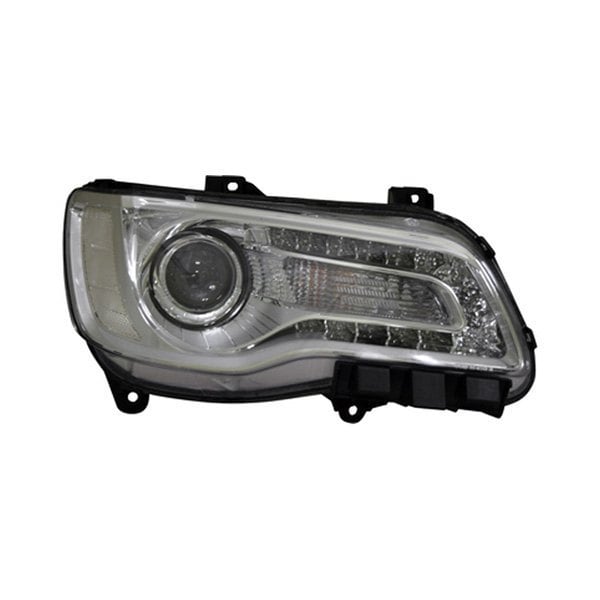 2015-2017 Chrysler 300 Passenger Side Headlight Assembly Halogen Chrome Bezel Composite - CH2503268-Partify-Painted-Replacement-Body-Parts