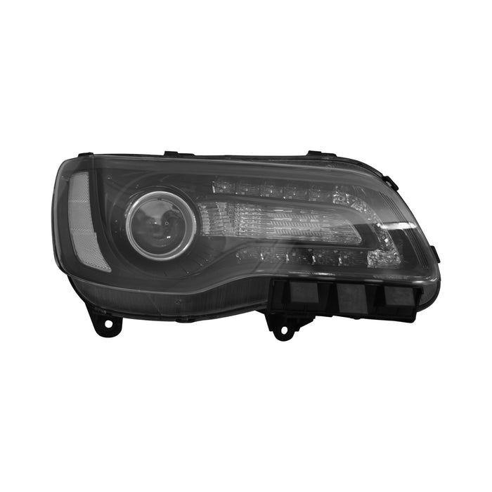 2015-2017 Chrysler 300 Passenger Side Headlight Assembly Halogen Bezel Composite - CH2503269-Partify-Painted-Replacement-Body-Parts