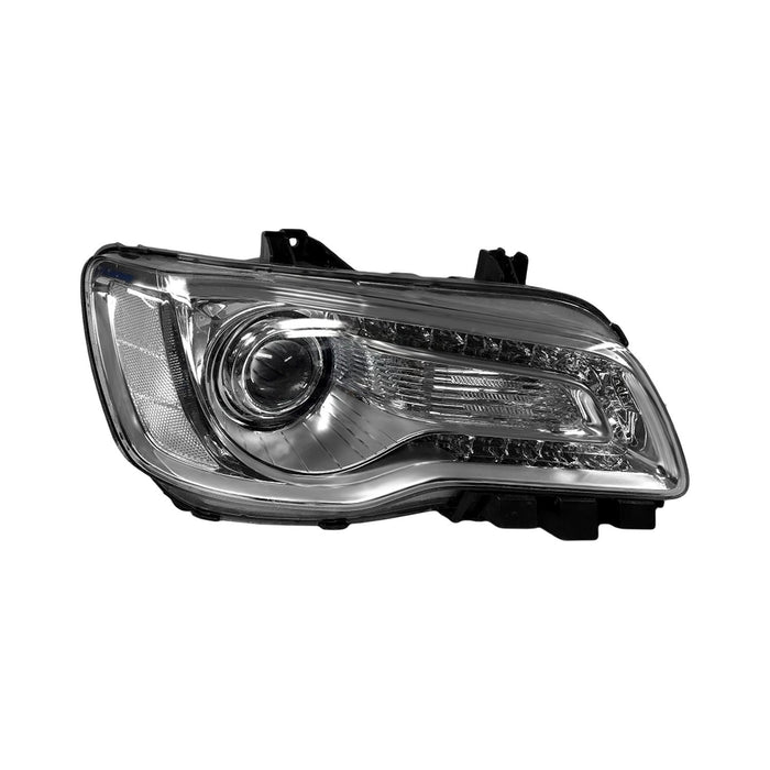 2015-2021 Chrysler 300 C/C Platinum Passenger Side Headlight Assembly Type 1 Chrome Bezel Composite - CH2503277-Partify-Painted-Replacement-Body-Parts