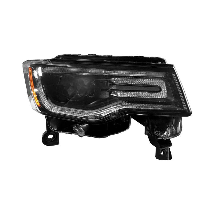 2014-2016 Jeep Grand Cherokee SRT Passenger Side Headlight Assembly Bi-Xenon Bezel Composite - CH2503287-Partify-Painted-Replacement-Body-Parts