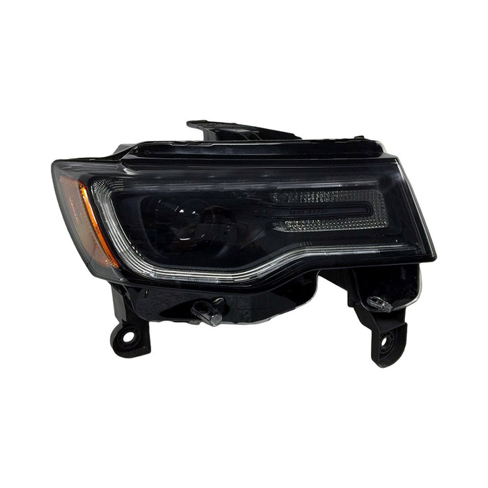 2017-2022 Jeep Grand Cherokee/Cherokee WK Laredo/Limited/Laredo/Limited/Trailhawk Passenger Side Headlight Assembly Bi-Xenon Projector Type Composite - CH2503299-Partify-Painted-Replacement-Body-Parts