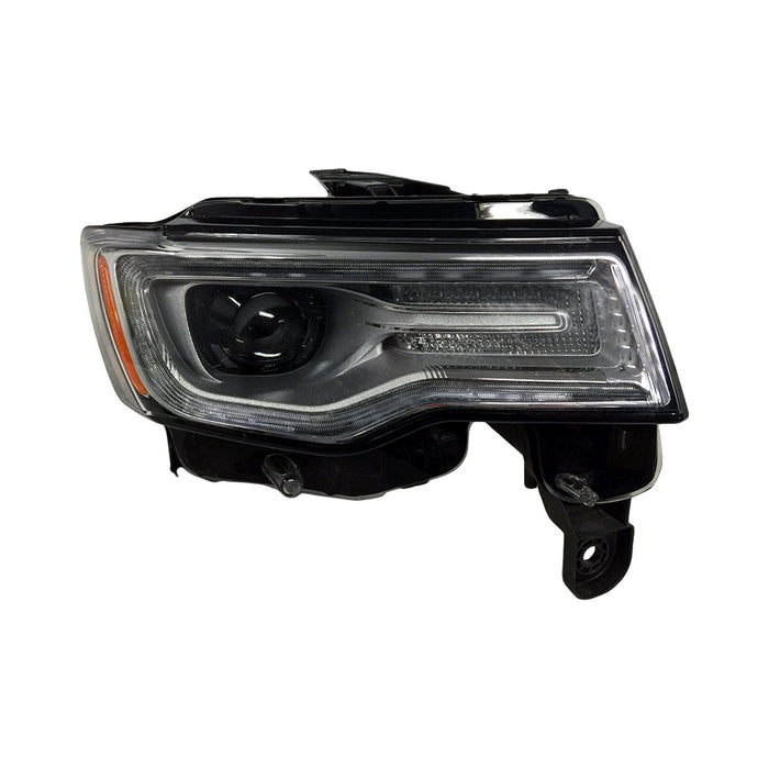 2017-2022 Jeep Grand Cherokee Overland Passenger Side Headlight Assembly - CH2503300-Partify-Painted-Replacement-Body-Parts