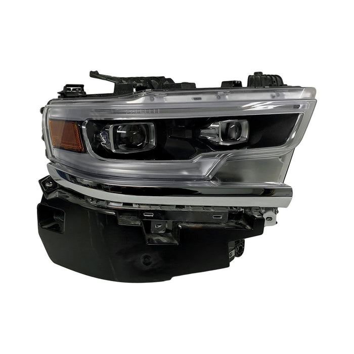 2019-2024 Ram 1500 Passenger Side Headlight Assembly Led Premium Chrome Composite - CH2503321-Partify-Painted-Replacement-Body-Parts