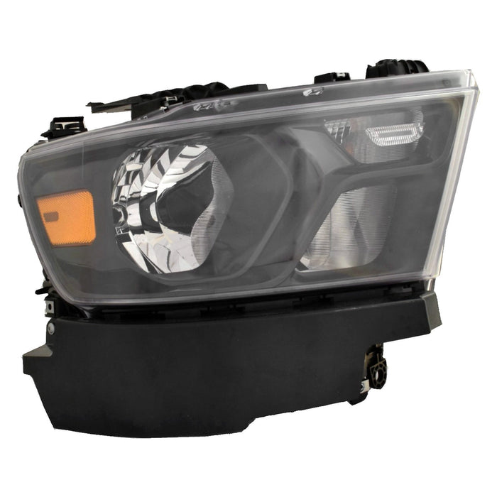 2019-2024 Ram 1500 Passenger Side Headlight Assembly Halogen Trim Composite - CH2503328-Partify-Painted-Replacement-Body-Parts