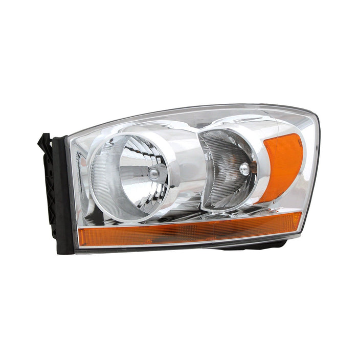 2006 Dodge Ram 1500/2500/3500 Driver Side Headlight Lens Housing R1500 Mega Cab Extended Crew Cab Pickup - CH2518114-Partify-Painted-Replacement-Body-Parts