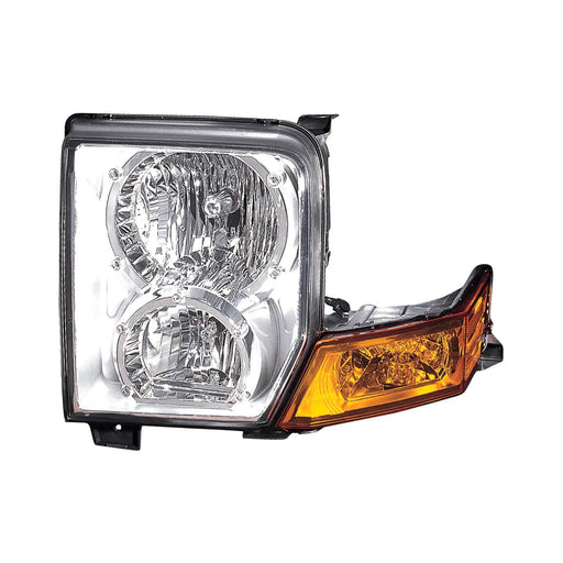 2006-2010 Jeep Commander Driver Side Headlight Lens Housing Halogen - CH2518117-Partify-Painted-Replacement-Body-Parts