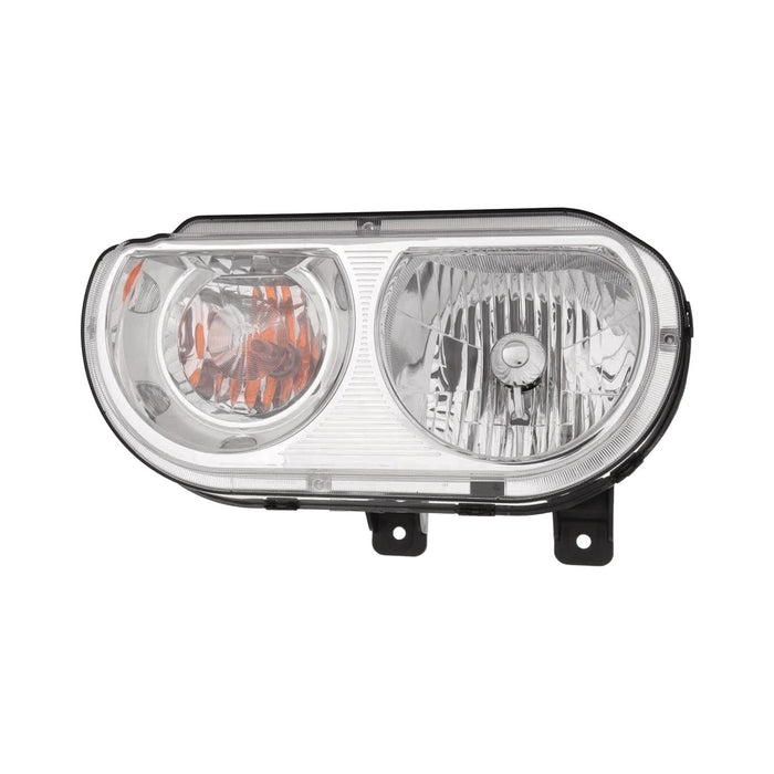 2008-2014 Dodge Challenger Driver Side Headlight Lens Housing Halogen - CH2518137-Partify-Painted-Replacement-Body-Parts