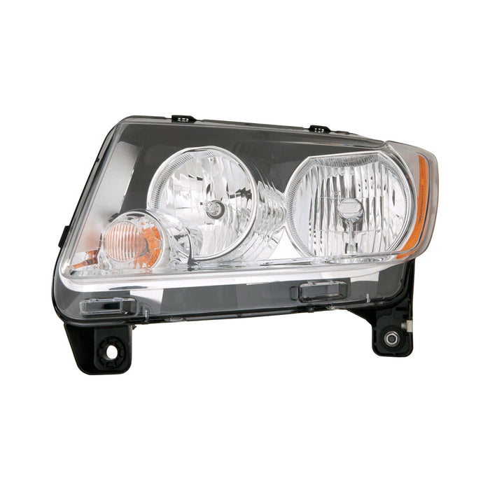2011-2013 Jeep Compass Driver Side Headlight Lens Housing - CH2518139-Partify-Painted-Replacement-Body-Parts