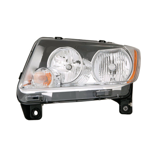 2011-2013 Jeep Compass Driver Side Headlight Lens Housing - CH2518139-Partify-Painted-Replacement-Body-Parts