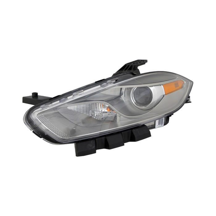 2013-2016 Dodge Dart Driver Side Headlight Lens Housing Xenon Chrome Trim - CH2518144-Partify-Painted-Replacement-Body-Parts