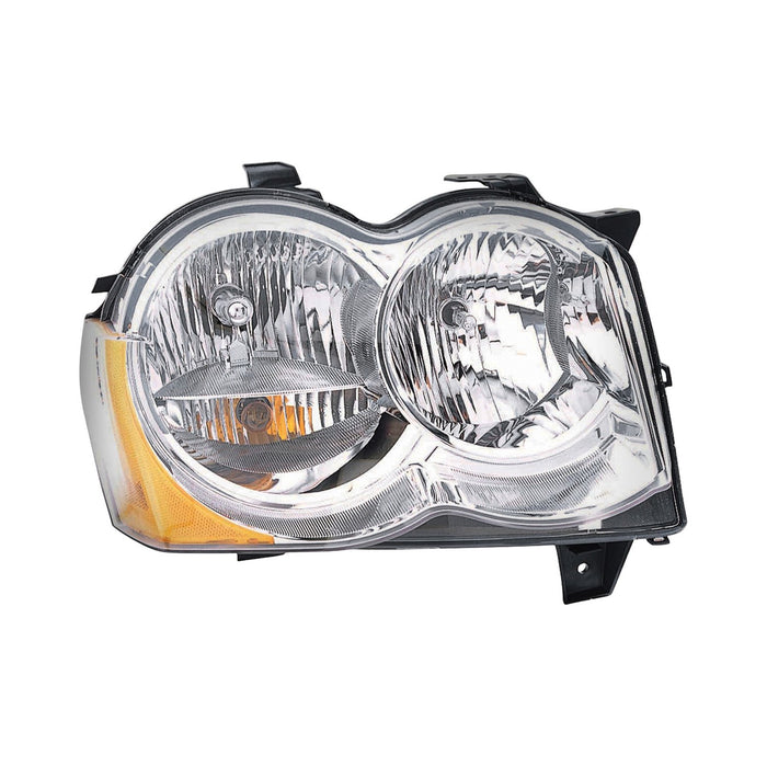 2008-2010 Jeep Grand Cherokee Passenger Side Headlight Lens Housing Halogen - CH2519131-Partify-Painted-Replacement-Body-Parts