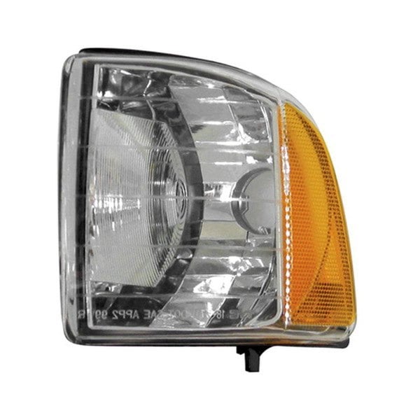 1999-2002 Dodge Ram 1500/2500/3500 Driver Side Parking Light Assembly W/Quad Headlamps Sport Pkg Includes Marker/Signal Lamp Early Design - CH2520137-Partify-Painted-Replacement-Body-Parts