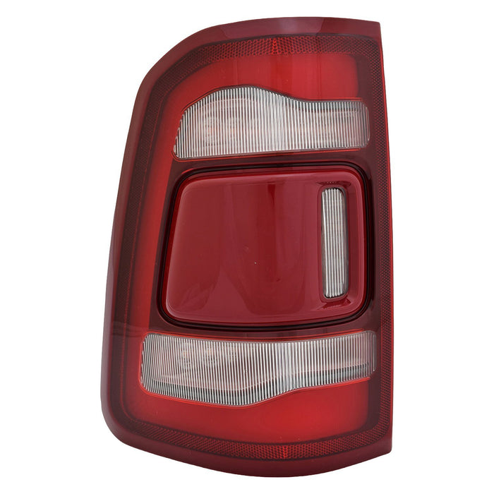 2019-2024 Ram 1500 Driver Side Tail Light Assembly Led W/O Blind Spot Detection Chrome Trim - CH2800217-Partify-Painted-Replacement-Body-Parts