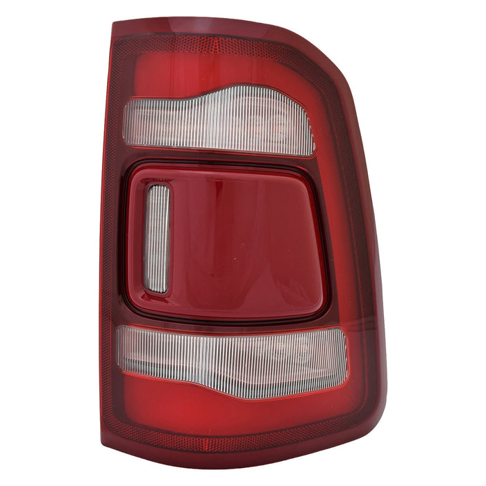 2019-2024 Ram 1500 Passenger Side Tail Light Assembly Led W/O Blind Spot Detection Chrome Trim - CH2801217-Partify-Painted-Replacement-Body-Parts