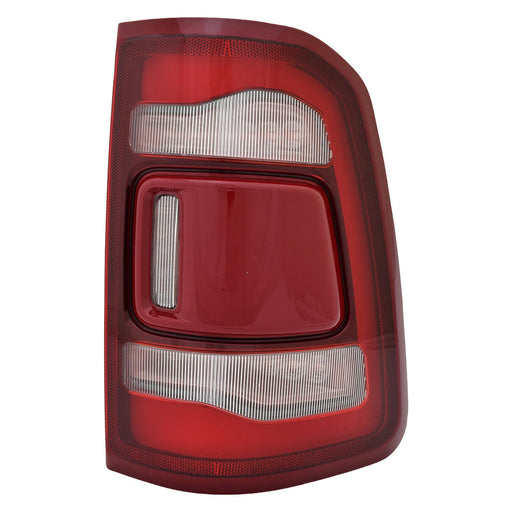 2019-2024 Ram 1500 Passenger Side Tail Light Assembly Led W/O Blind Spot Detection Chrome Trim - CH2801217-Partify-Painted-Replacement-Body-Parts