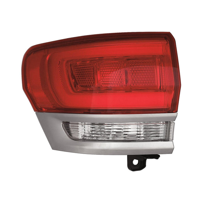2014-2022 Jeep Grand Cherokee/Cherokee WK Laredo/Limited/Laredo/Limited/Overland/Summit Driver Side Tail Light Assembly W/Platinum Insert Outer - CH2804111-Partify-Painted-Replacement-Body-Parts