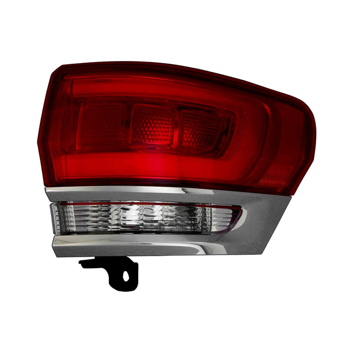 2014-2022 Jeep Grand Cherokee/Cherokee WK Laredo/Limited/Laredo/Limited/Overland/Summit Passenger Side Tail Light Assembly W/O Gray Trim Chrome Outer - CH2805106-Partify-Painted-Replacement-Body-Parts