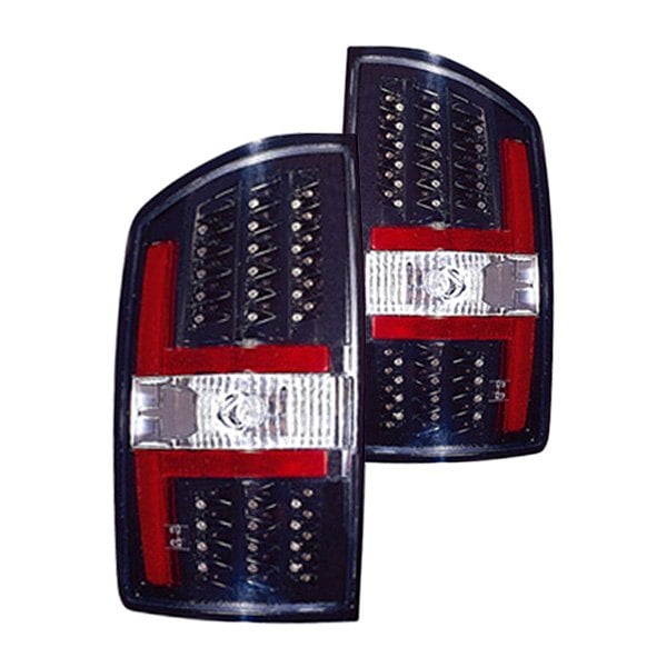 2002-2005 Dodge Ram 1500/2500/3500 Tail Light Set Led W/ Bezel W/Clear Lens - CH2811139-Partify-Painted-Replacement-Body-Parts