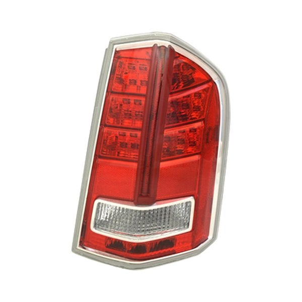 2013-2014 Chrysler 300 Base/C/C Luxury/S/SRT8/SRT8 Core Passenger Side Tail Light Housing Chrome Includes Lens - CH2819134-Partify-Painted-Replacement-Body-Parts