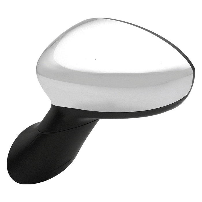 2012-2014 Fiat 500 Driver Side Door Mirror Type 1 Power Heated W/Cover Chrome Assembly - FI1320101-Partify-Painted-Replacement-Body-Parts
