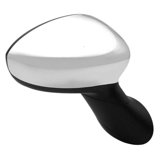 2012-2014 Fiat 500 Passenger Side Door Mirror Type 1 Power Heated Temp Sensor W/Cover Chrome Assembly - FI1321101-Partify-Painted-Replacement-Body-Parts