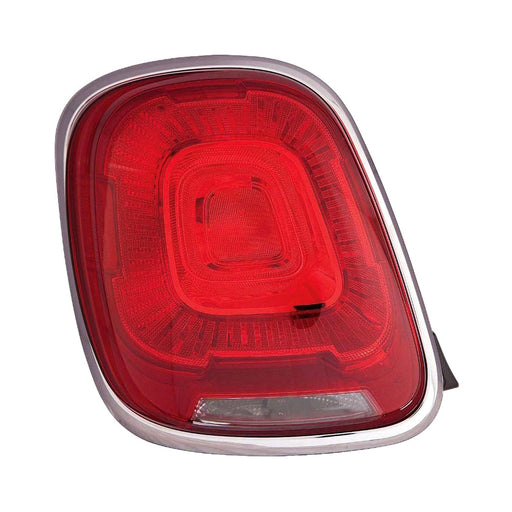 2016-2018 Fiat 500X Driver Side Tail Light Assembly Satin Silver Lens/Housing Outer - FI2804100-Partify-Painted-Replacement-Body-Parts