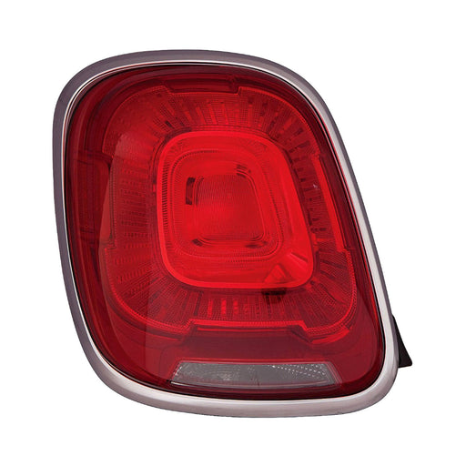 2016-2018 Fiat 500X Driver Side Tail Light Housing Chrome Includes Lens - FI2818103-Partify-Painted-Replacement-Body-Parts