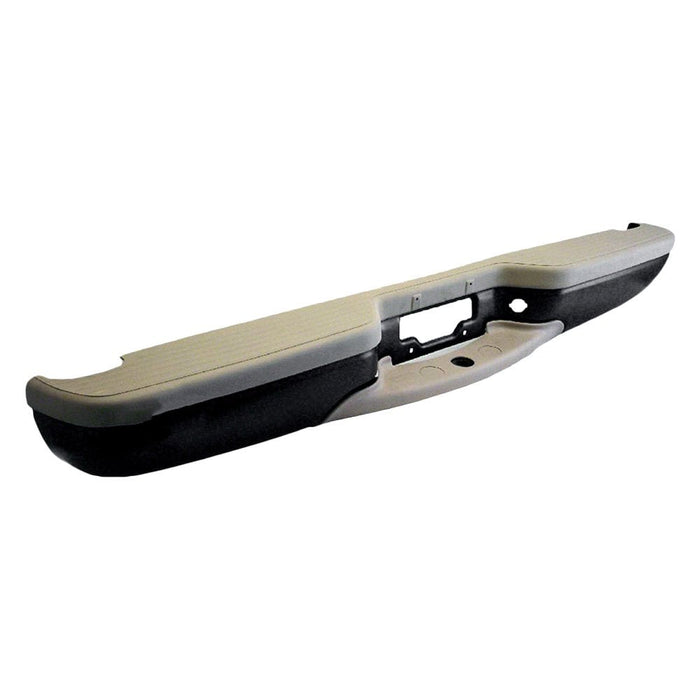 1997-2000 Ford Expedition Rear Bumper Assembly Includes Pads/Brackets/Hardware/Lic. Lamp W/Tan Pads - FO1101125-Partify-Painted-Replacement-Body-Parts