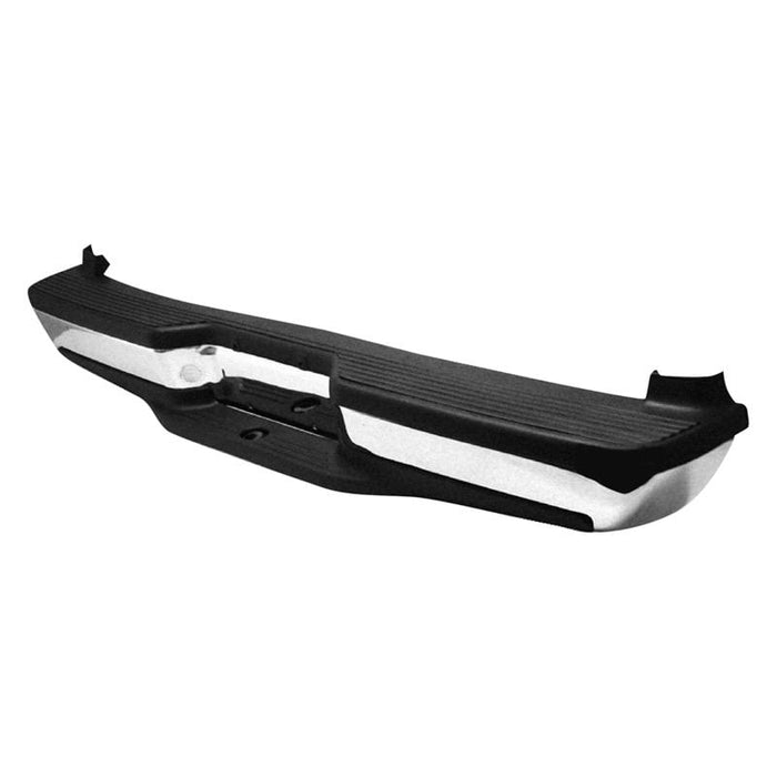 1995-1997 Ford Explorer Rear Bumper Assembly Includes Pads/Brackets/Hardware/Lic. Lamp Bright W/ Pads W/O Bu Sens - FO1101133-Partify-Painted-Replacement-Body-Parts