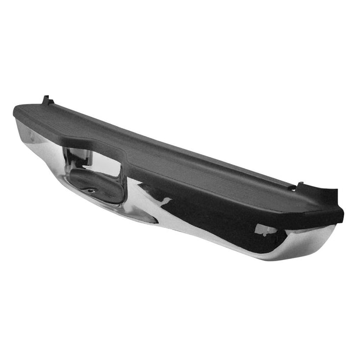 1998-2001 Ford Explorer Rear Bumper Assembly Includes Pads/Brackets/Hardware/Lic. Lamp Bright W/Gray Pads W/O Bu Sens. - FO1101140-Partify-Painted-Replacement-Body-Parts
