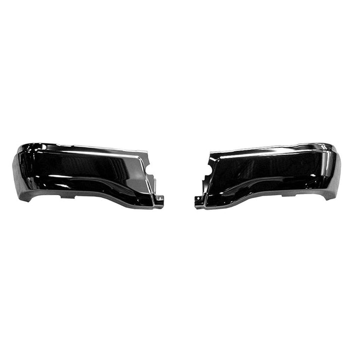 2019-2023 Ford Ranger Rear Bumper Face Bar W/O Rear Parking Aid Chrome - FO1102394-Partify-Painted-Replacement-Body-Parts