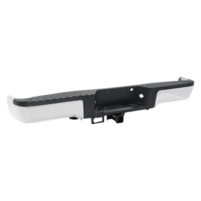 2009-2014 Ford F-150 Rear Bumper Assembly W/O Sensors W/Towing Upgd Pyld W/Lic Lamps Chrome - FO1103164-Partify-Painted-Replacement-Body-Parts