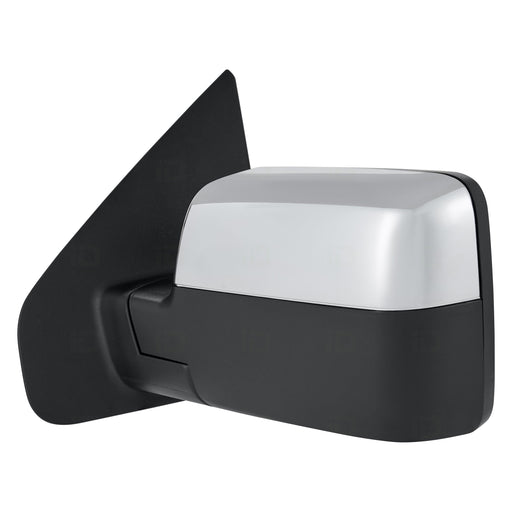 2007-2008 Ford F-150 Driver Side Door Mirror Power Heated W/Signal Lamp W/O Puddle Lamp W/Auto Dimmer Chrome Assembly - FO1320357-Partify-Painted-Replacement-Body-Parts