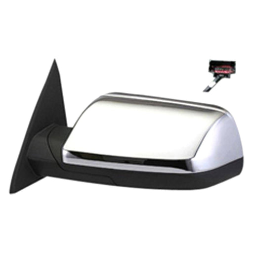 2009-2012 Ford Flex Driver Side Door Mirror Power Heated W/Memory W/Puddle Lamp W/Cover Chrome Assembly - FO1320360-Partify-Painted-Replacement-Body-Parts