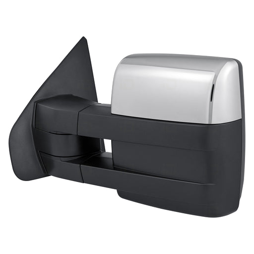 2008-2014 Ford F-150 Driver Side Door Mirror Trailer Tow Type Power Heated W/Memory W/Signal W/Puddle Lamp Chrome Assembly - FO1320388-Partify-Painted-Replacement-Body-Parts