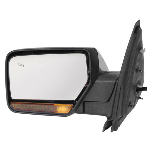 2007-2008 Lincoln Navigator Driver Side Door Mirror Power Heated Pwr Folding W/Memory W/Puddle Lamp W/Signal Lamp Chrome Assembly - FO1320391-Partify-Painted-Replacement-Body-Parts