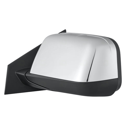2008-2009 Lincoln MKX Driver Side Door Mirror Power Heated W/Puddle Lamp W/O Blis W/Memory Chrome Assembly - FO1320467-Partify-Painted-Replacement-Body-Parts