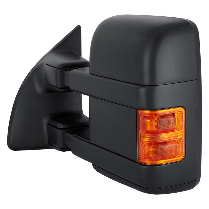 2009-2012 Ford F-250 Super Duty/F-350 Super Duty Driver Side Door Mirror Pwr Telescoping Pwr-Folding Heated W/Memory Textured Assembly - FO1320488-Partify-Painted-Replacement-Body-Parts