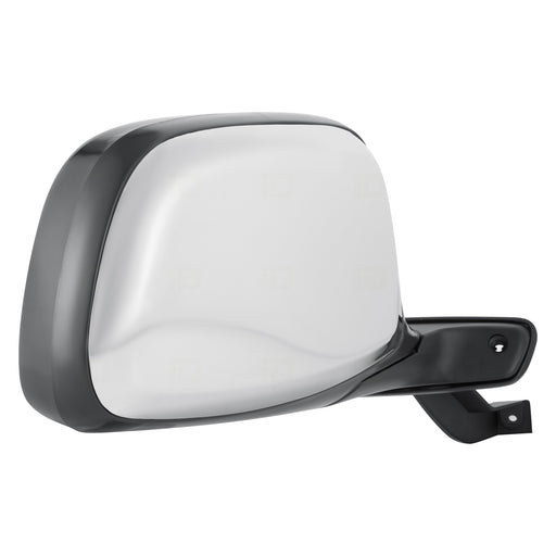 1992-1997 Ford Bronco/F-150 Passenger Side Door Mirror Manual Paddle Design & Bright Assembly - FO1321152-Partify-Painted-Replacement-Body-Parts
