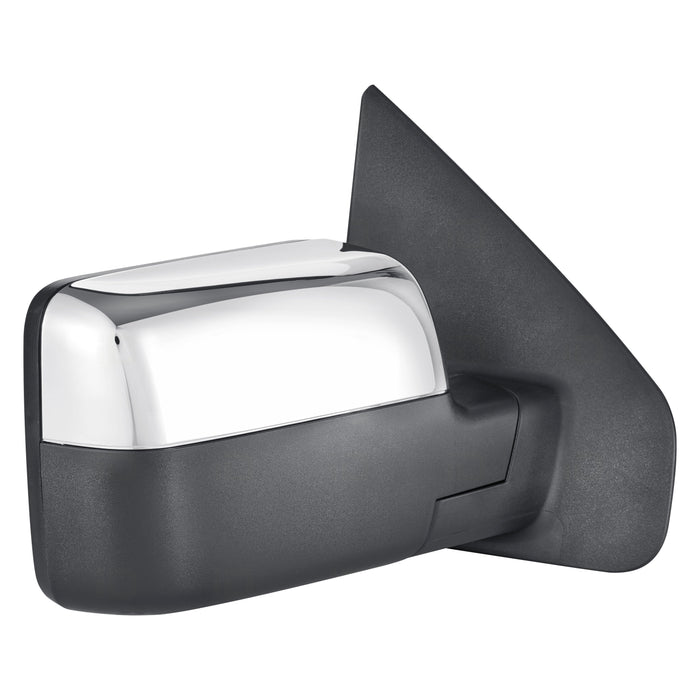 2007-2008 Ford F-150 Passenger Side Door Mirror Power Heated W/Signal Lamp W/O Puddle Lamp W/Memory Chrome Assembly - FO1321334-Partify-Painted-Replacement-Body-Parts