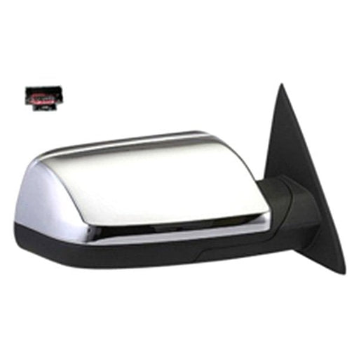 2009-2012 Ford Flex Passenger Side Door Mirror Power Heated W/Memory W/Puddle Lamp W/Cover Chrome Assembly - FO1321360-Partify-Painted-Replacement-Body-Parts