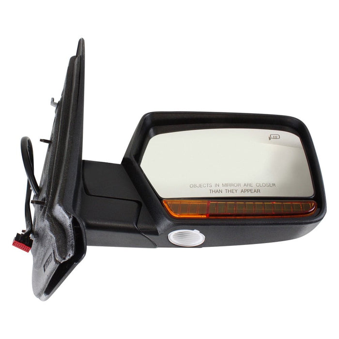 2007-2008 Lincoln Navigator Passenger Side Door Mirror Power Heated Pwr Folding W/Memory W/Puddle Lamp W/Signal Lamp Chrome Assembly - FO1321391-Partify-Painted-Replacement-Body-Parts