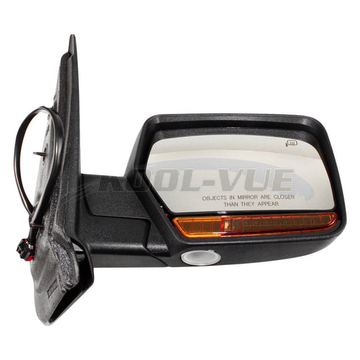 2009-2010 Lincoln Navigator Passenger Side Door Mirror Power Heated Pwr Folding W/Memory W/Puddle Lamp W/Signal Lamp Chrome Assembly - FO1321392-Partify-Painted-Replacement-Body-Parts