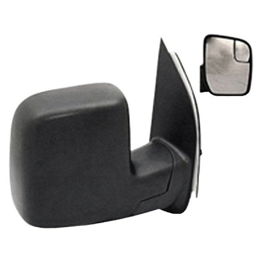 2010-2017 Ford E-150/E-250/E-350 Super Duty Passenger Side Door Mirror Sail Type Power W/Integrated Spotter Textured Assembly - FO1321396-Partify-Painted-Replacement-Body-Parts