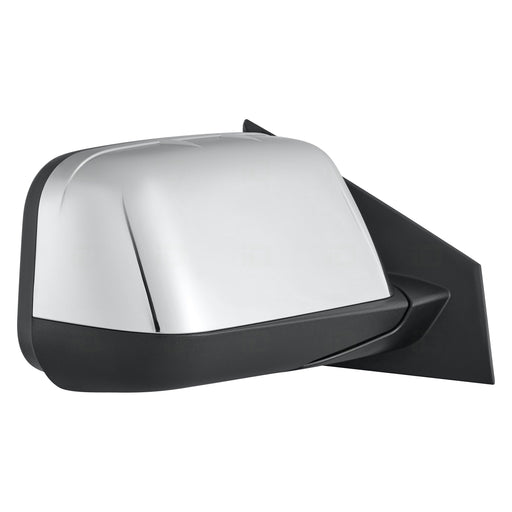 2008-2009 Lincoln MKX Passenger Side Door Mirror Power Heated W/Puddle Lamp W/O Blis W/Memory Chrome Assembly - FO1321467-Partify-Painted-Replacement-Body-Parts