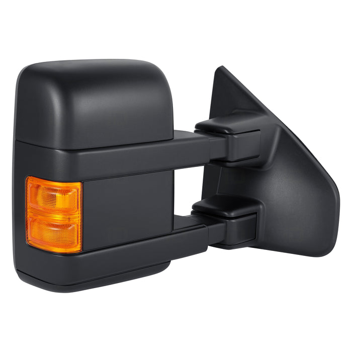 2013-2014 Ford F-150 Passenger Side Door Mirror Power Heated Telescopic Textured Assembly - FO1321479-Partify-Painted-Replacement-Body-Parts